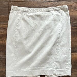 Express Cream Pencil Skirt